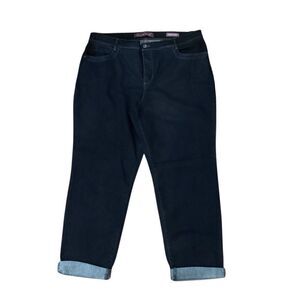 NWT Gloria Vanderbilt The Ankle Grazer Dark Denim Jean size 14